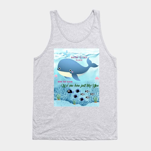 We are here just like you Tank Top by ATime7